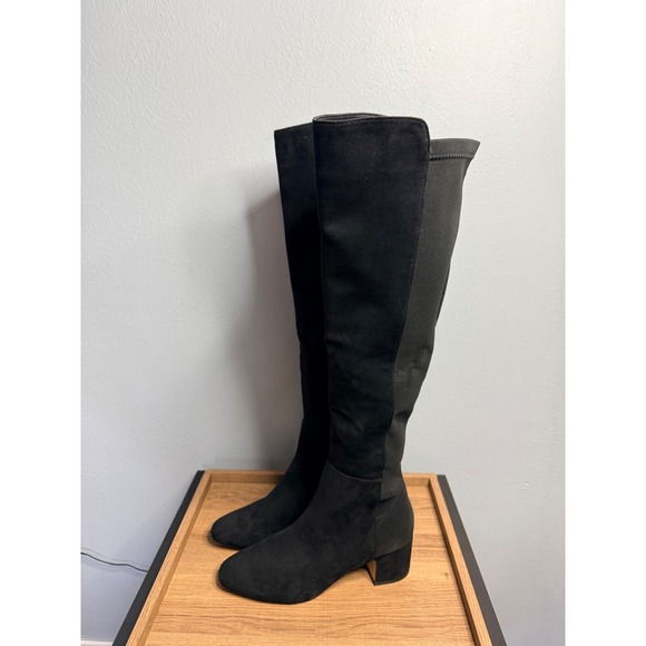 J.Crew Knee-high heeled boots Black 7.5 - Picture 6 of 8